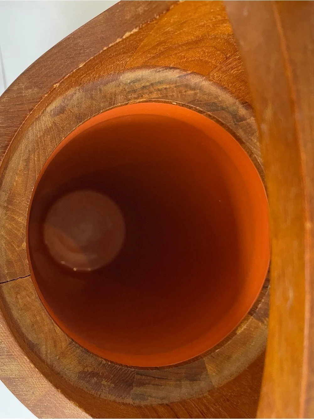 Vintage Dansk Congo Teak Ice Bucket Mid Century Modern
